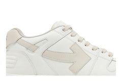 OFF-WHITE Out Of Office OOO Low Tops White Beige