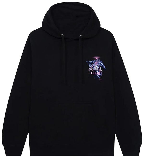 Anti Social Social Club Bolt From The Blue Hoodie Black