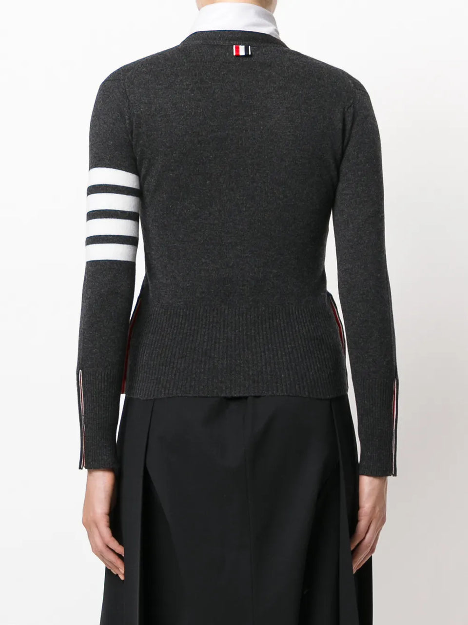 4-Bar V-neck cashmere cardigan
