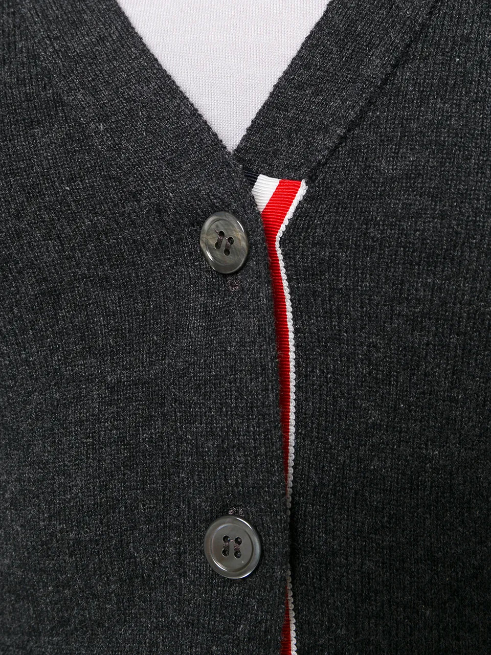 4-Bar V-neck cashmere cardigan