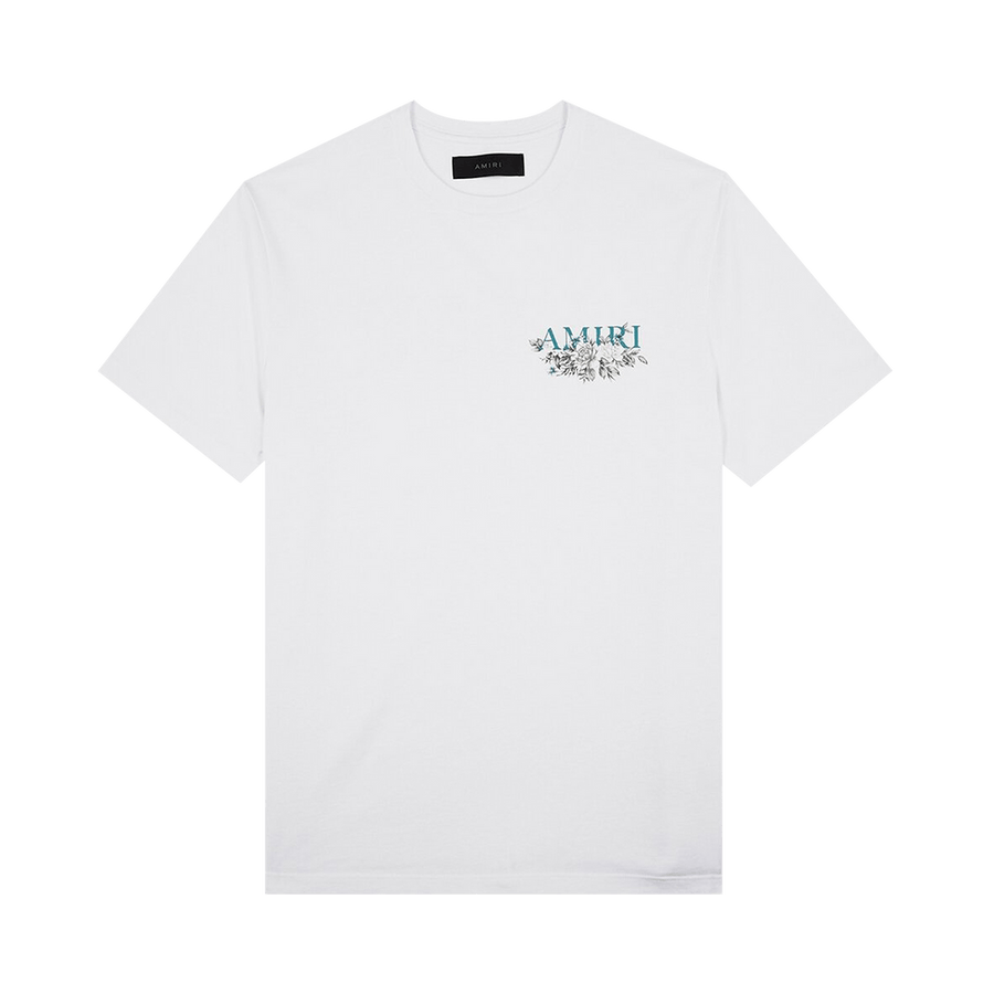 Amiri Floral Logo T-Shirt White