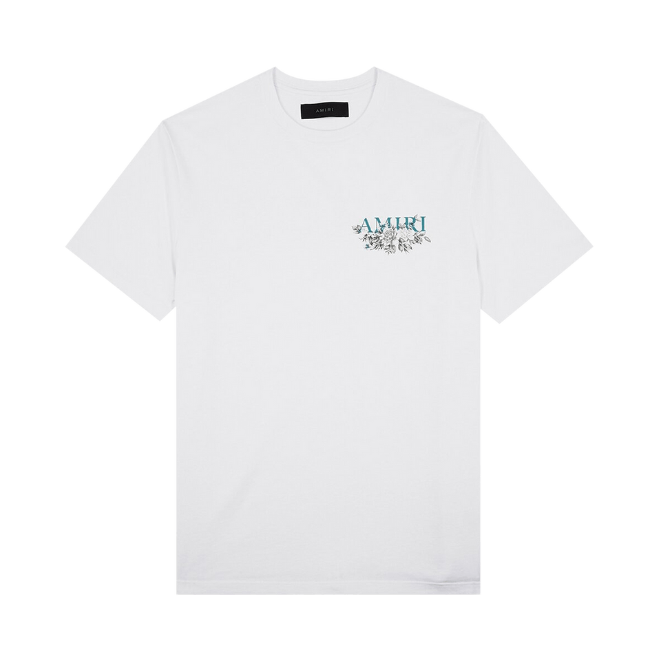 Amiri Floral Logo T-Shirt White