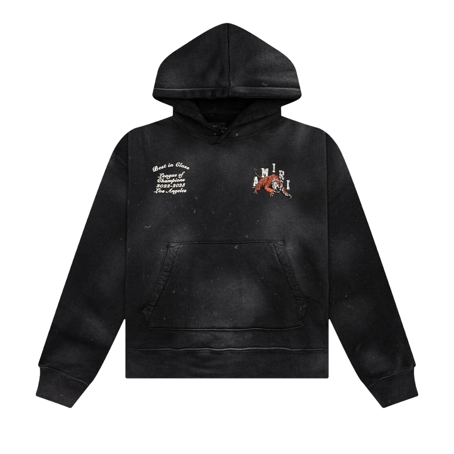 Amiri Vintage Tiger Varsity Hoodie Black