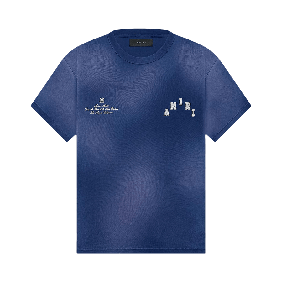 Amiri Vintage Collegiate T-Shirt Blue