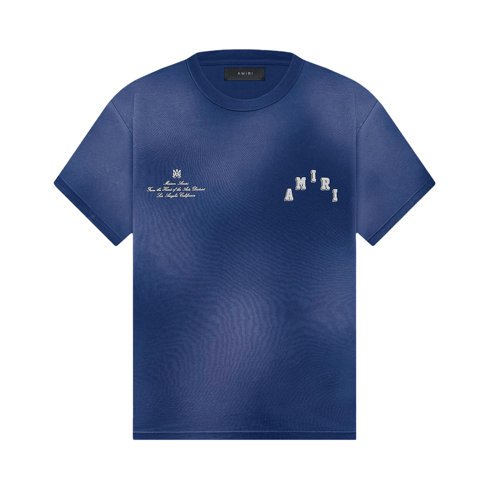 Amiri Vintage Collegiate T-Shirt Blue