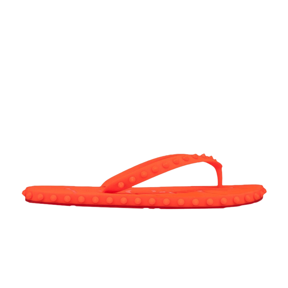 Christian Louboutin Super Loubi Flip Flop Fluo Orange