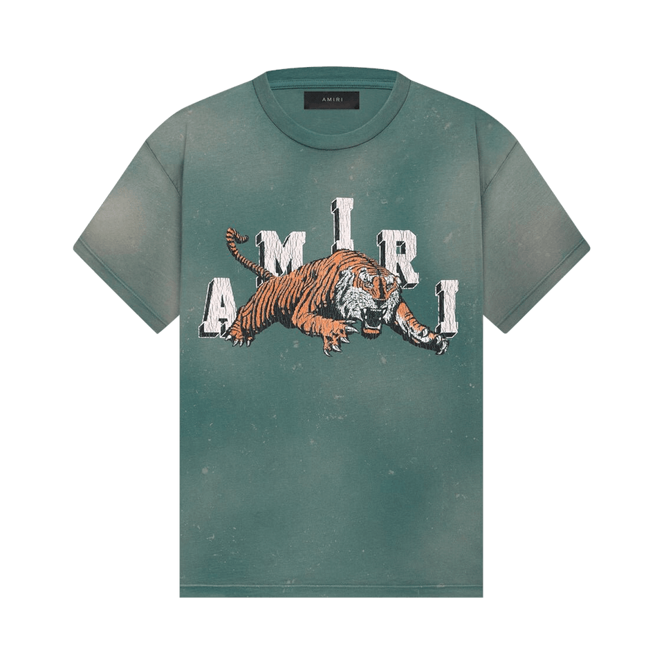 Amiri Vintage Tiger T-Shirt Green