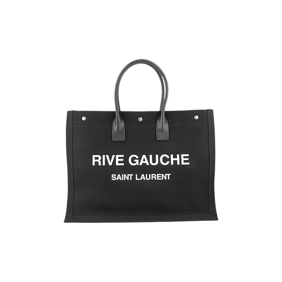 Saint Laurent Rive Gauche Tote Bag Black/White