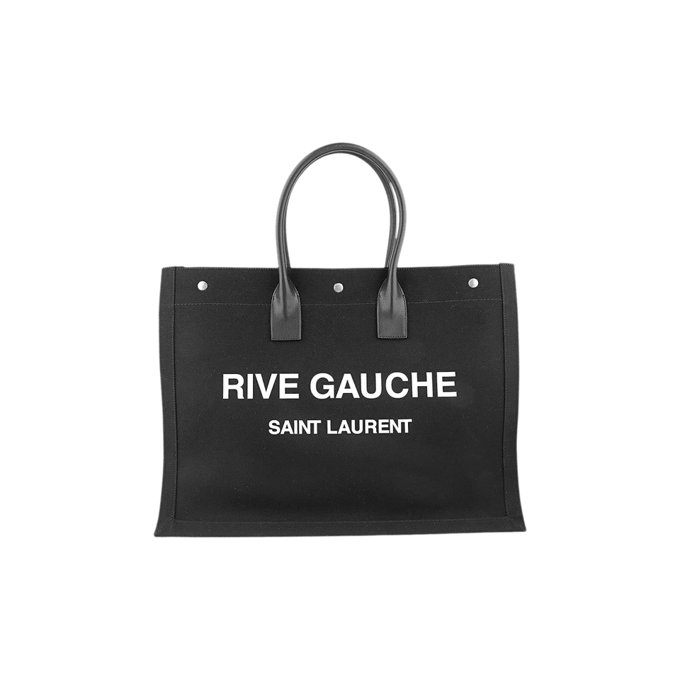 Saint Laurent Rive Gauche Tote Bag Black/White