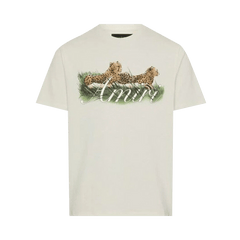 Amiri Cheetah Logo T-Shirt Alabaster