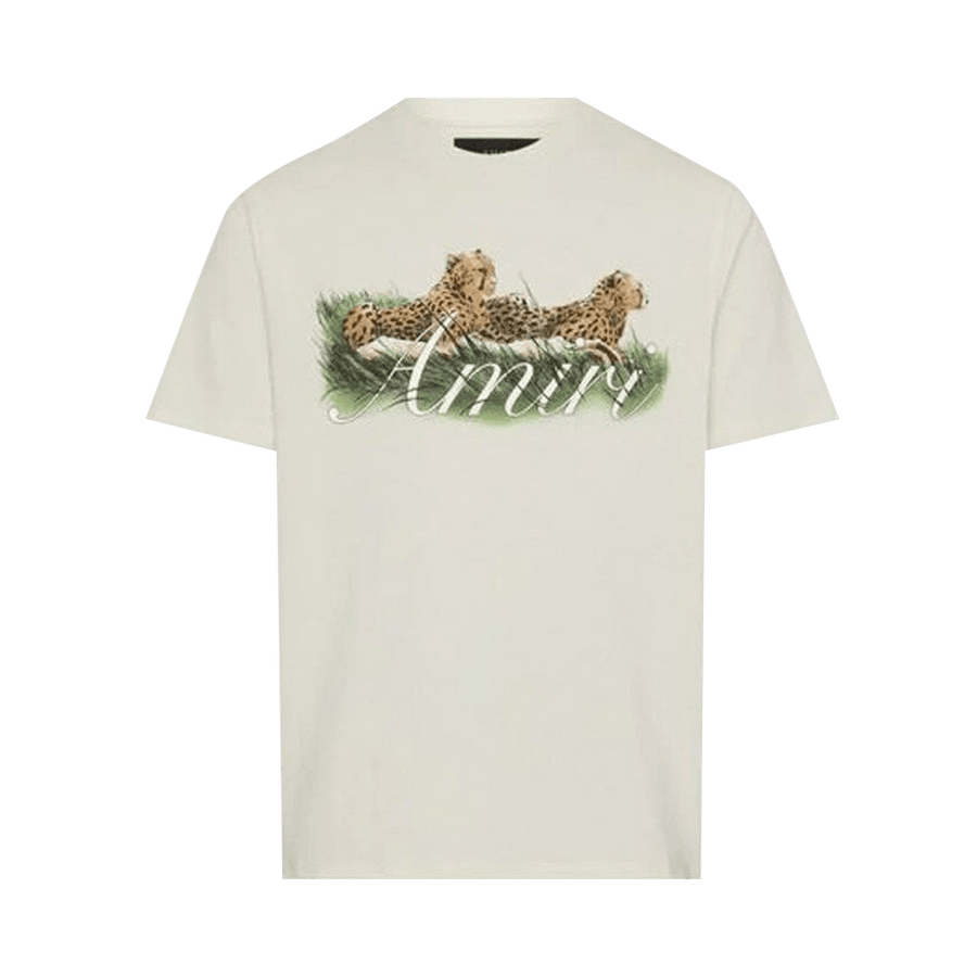 Amiri Cheetah Logo T-Shirt Alabaster