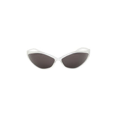 Balenciaga 90s Oval Sunglasses Crystal