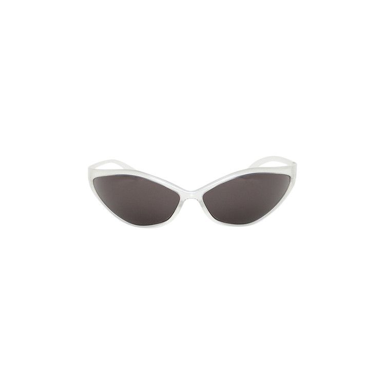 Balenciaga 90s Oval Sunglasses Crystal