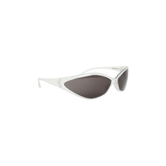 Balenciaga 90s Oval Sunglasses Crystal