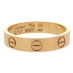 Cartier Mini Love Ring 750 ST9007 #50 Jewelry