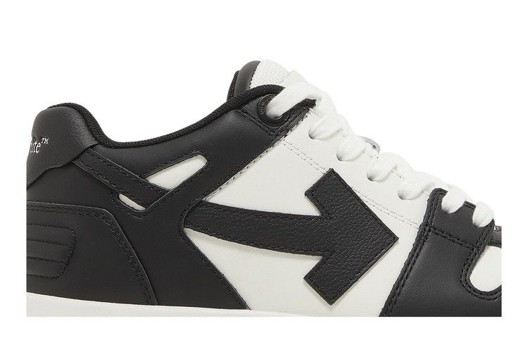 OFF-WHITE Out Of Office OOO Low Tops Black White