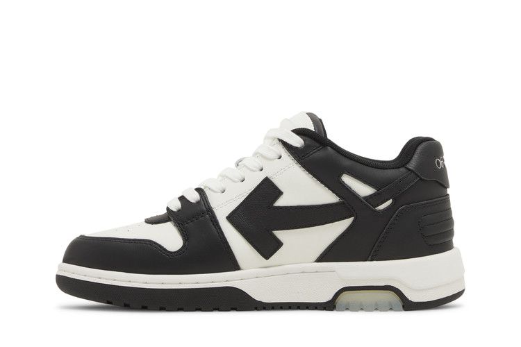OFF-WHITE Out Of Office OOO Low Tops Black White