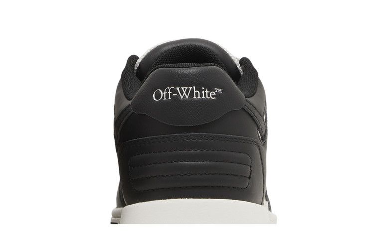 OFF-WHITE Out Of Office OOO Low Tops Black White