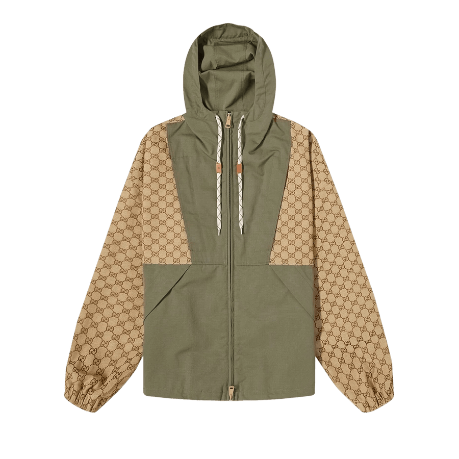 Gucci GG Canvas Zip Jacket Camel/Ebony