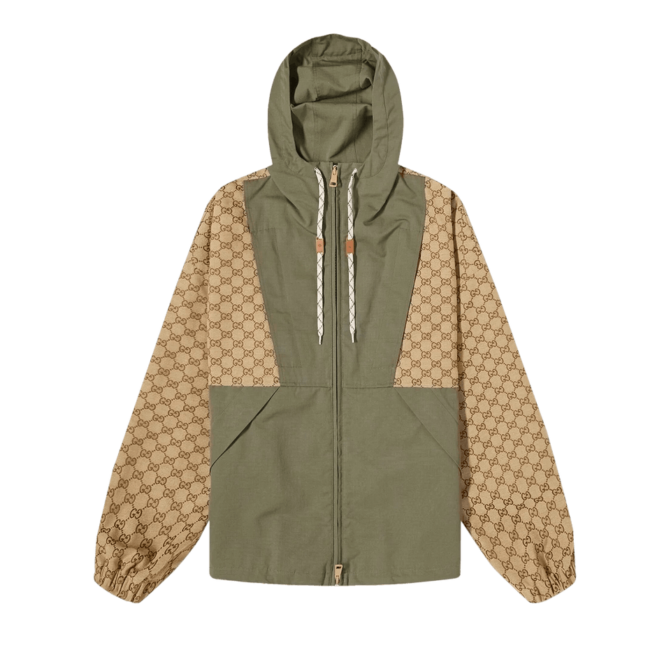 Gucci GG Canvas Zip Jacket Camel/Ebony