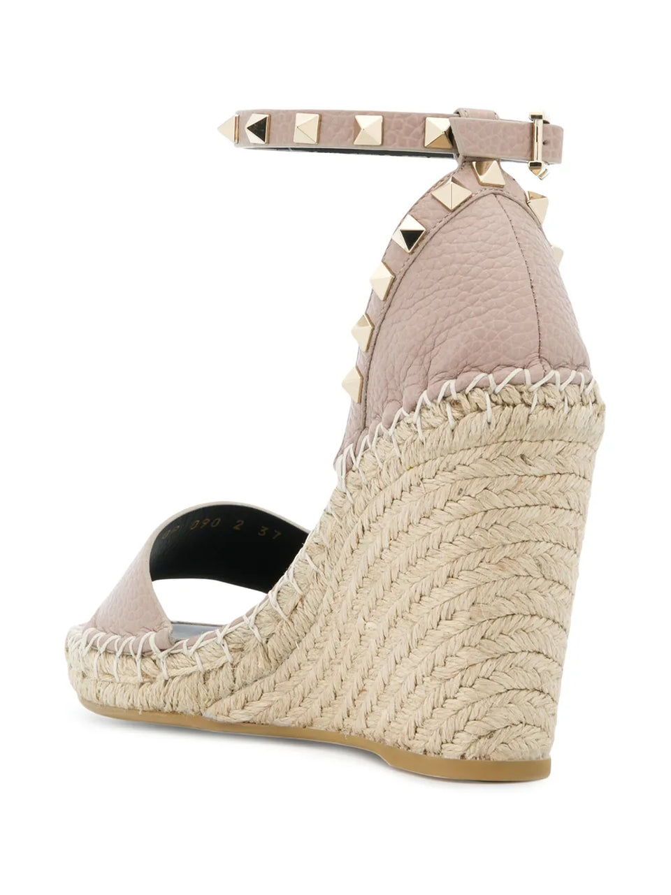 105mm Double Rockstud wedge sandals