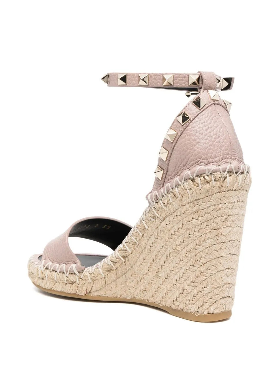 105mm Double Rockstud wedge sandals