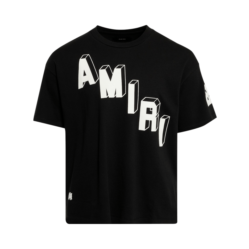 Amiri Flocked Hockey Skater T-Shirt Black
