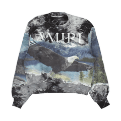 Amiri Eagle Bleach Out Crewneck Multicolor