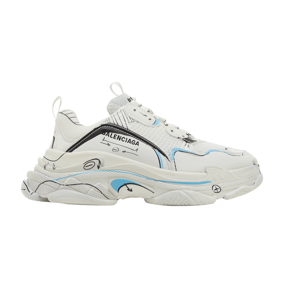 Balenciaga Triple S Sneaker Sketch - White