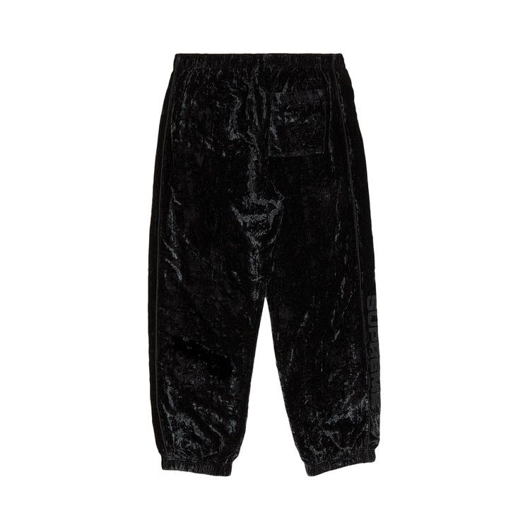 Supreme Crushed Velvet Track Pant Black