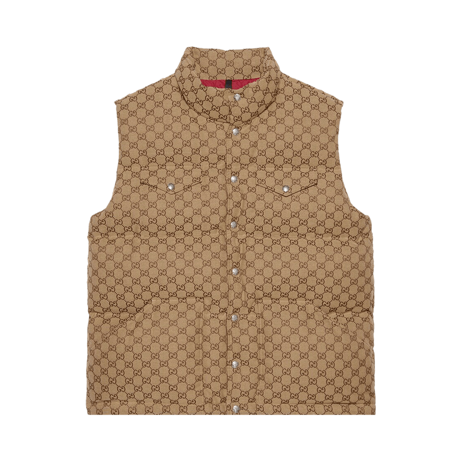 Gucci x The North Face Down Vest Beige/Ebony