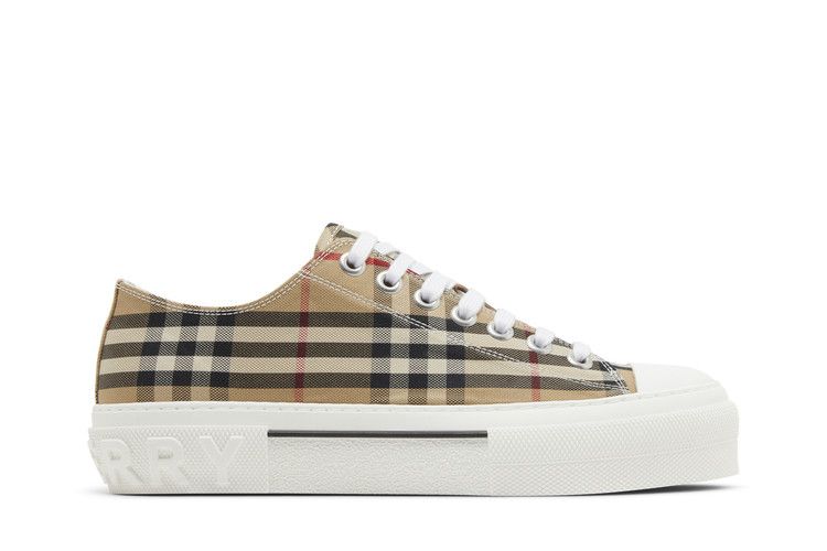 Burberry Check Cotton Sneakers Archive Beige