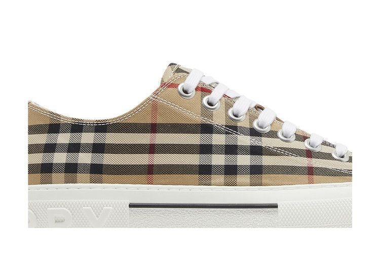 Burberry Check Cotton Sneakers Archive Beige