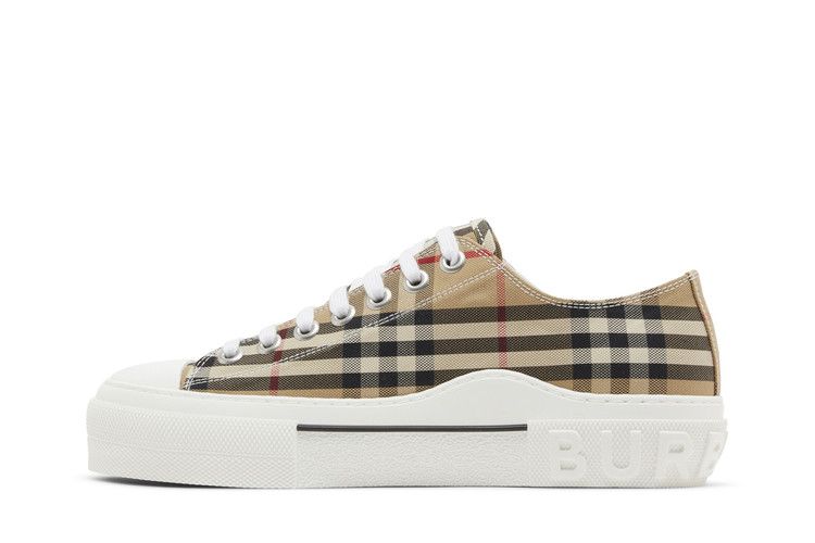 Burberry Check Cotton Sneakers Archive Beige