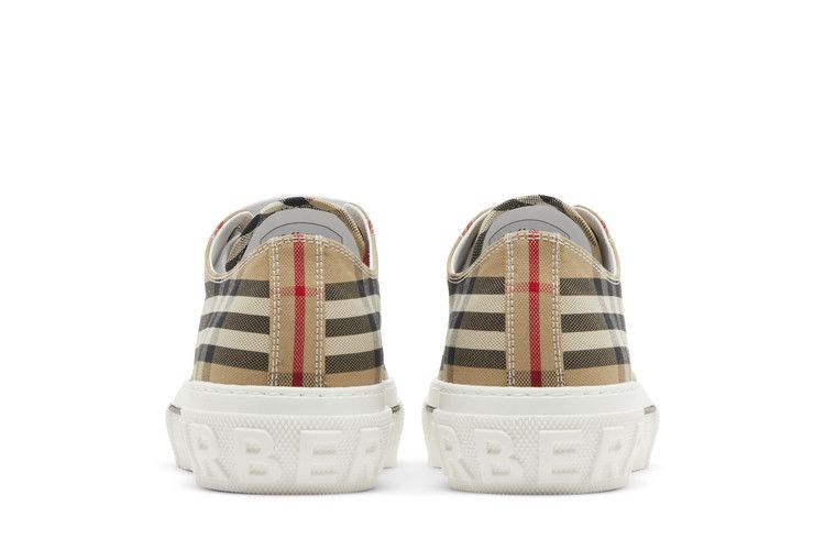 Burberry Check Cotton Sneakers Archive Beige