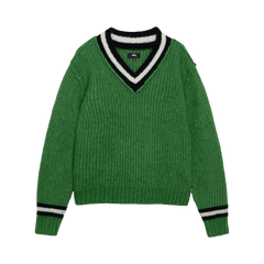 Stussy Mohair Tennis Sweater Green