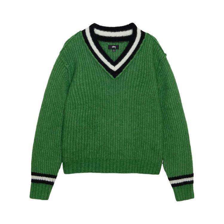 Stussy Mohair Tennis Sweater Green