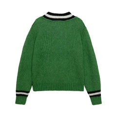 Stussy Mohair Tennis Sweater Green
