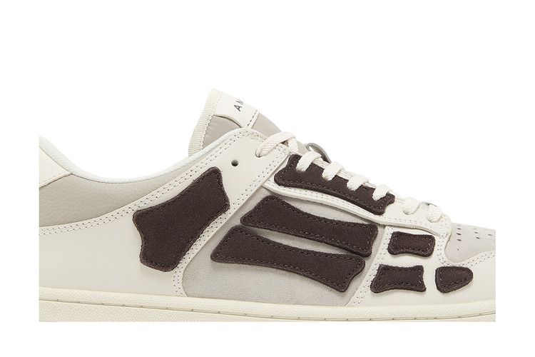 Amiri Skel Top Low White Brown
