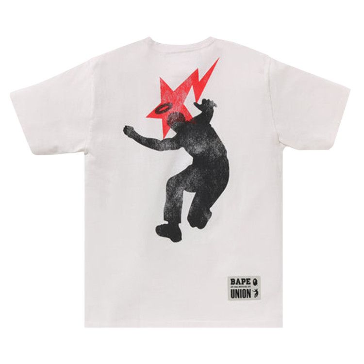 BAPE x Union Pigment Dyed Ape Head T-Shirt White