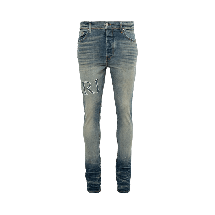 Amiri Core Logo Bandana Jacquard Jean Vintage Indigo
