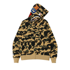 BAPE 1st Camo Shark Full Zip Hoodie Yellow