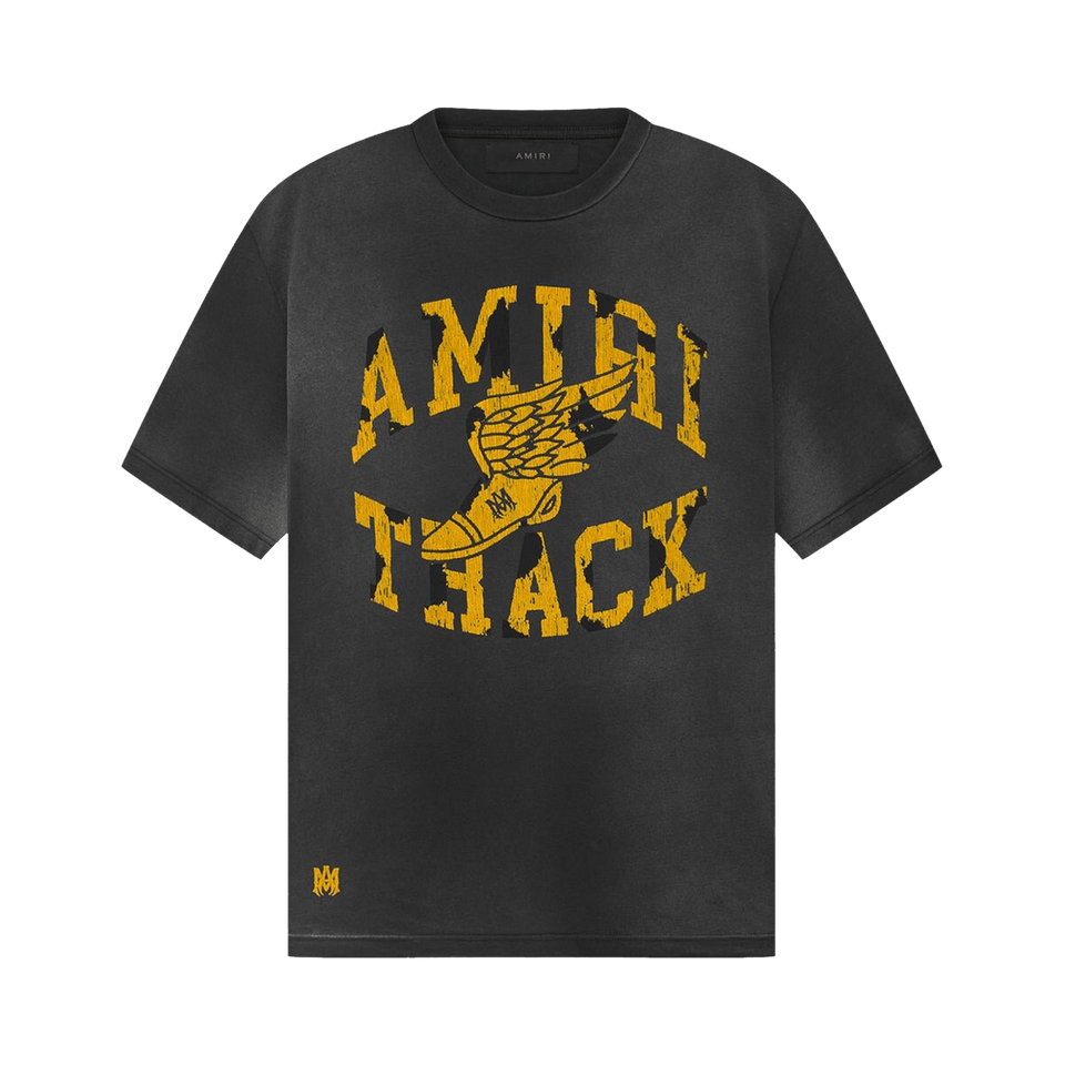 Amiri Track T-Shirt Faded Black