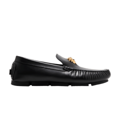 Versace LA Medusa Driver Loafer Black Gold