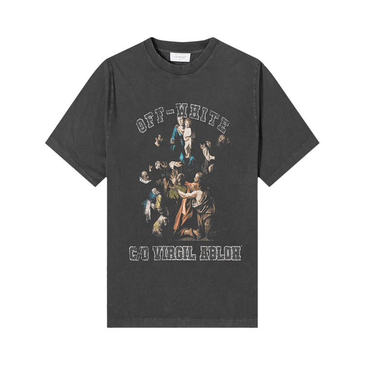 Off-White Mary Skate Shorts-Sleeve T-Shirt Black