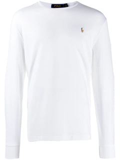 logo-embroidered long-sleeve T-Shirt