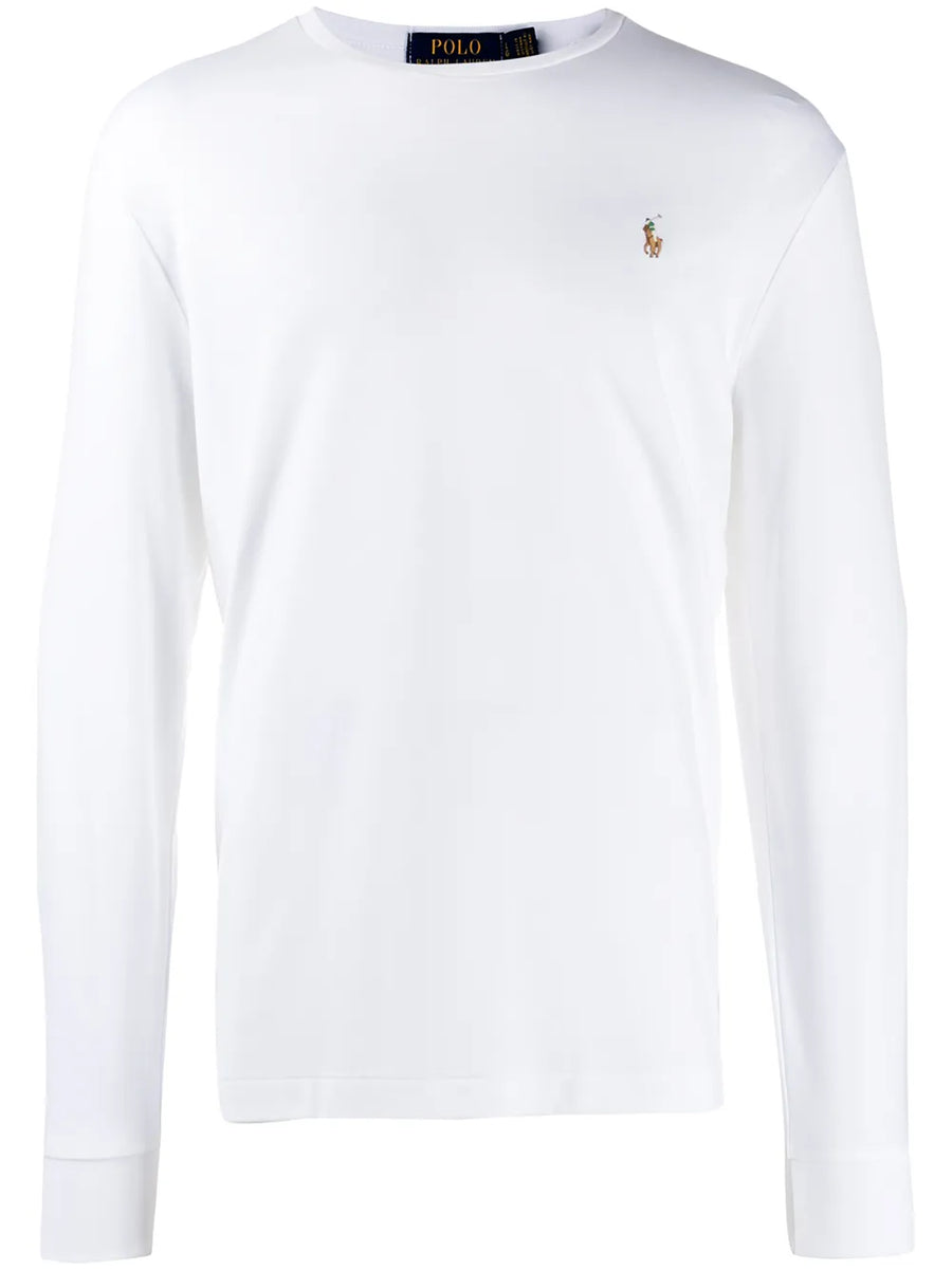 logo-embroidered long-sleeve T-Shirt