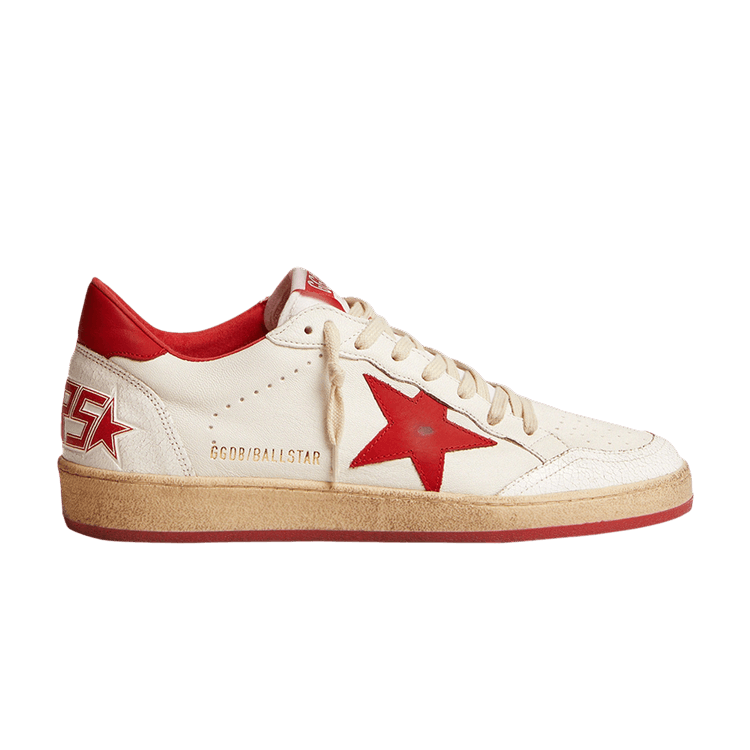 Golden Goose Ball Star White Red