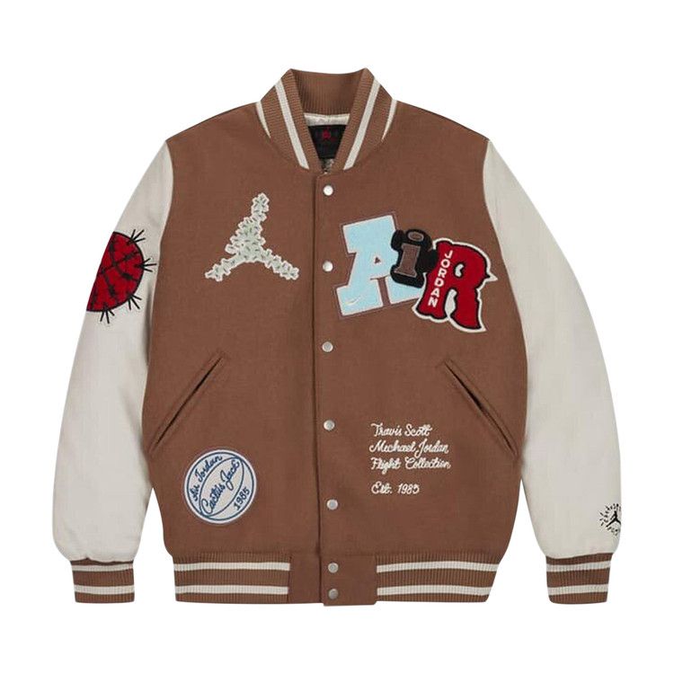 Air Jordan x Travis Scott Varsity Jacket (Asia Sizing) Antique Brown