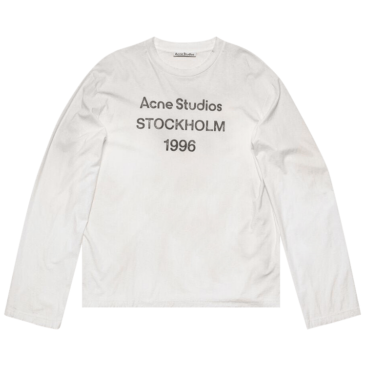 Acne Studios Logo 1996 Long-Sleeve T-Shirt White